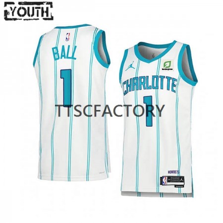 Dječji NBA Dres Charlotte Hornets LaMelo Ball 1 Jordan 2022-23 Association Edition Bijela Swingman
